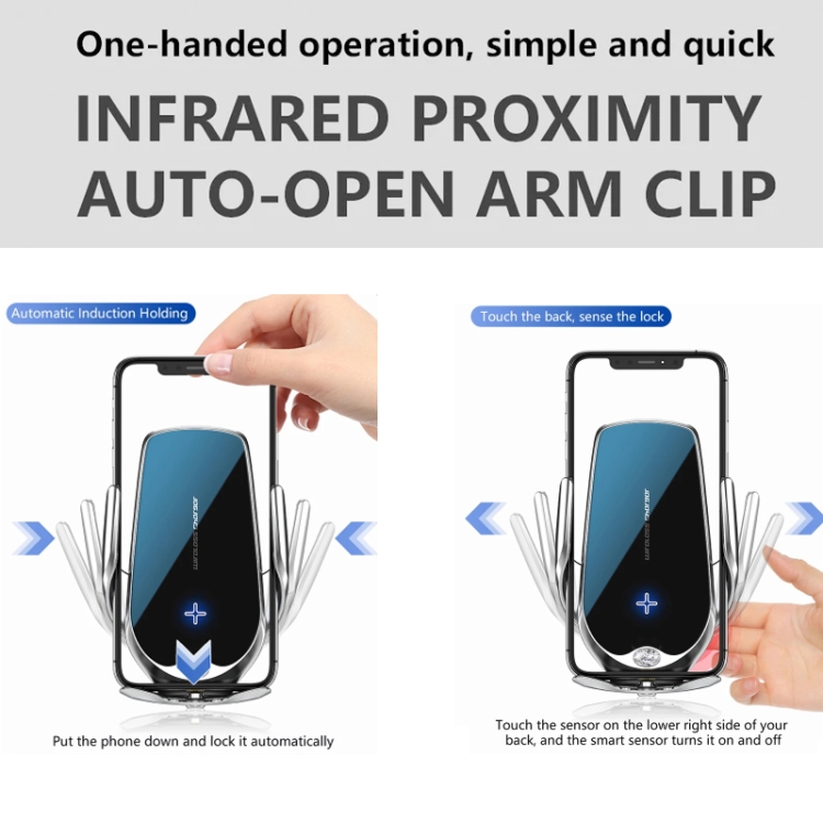 Car Cell Phone Holder Wireless Charger Aromatherapy Spray(Silver) Car Cell Phone Holder Wireless Charger Aromatherapy Spray(Silver)