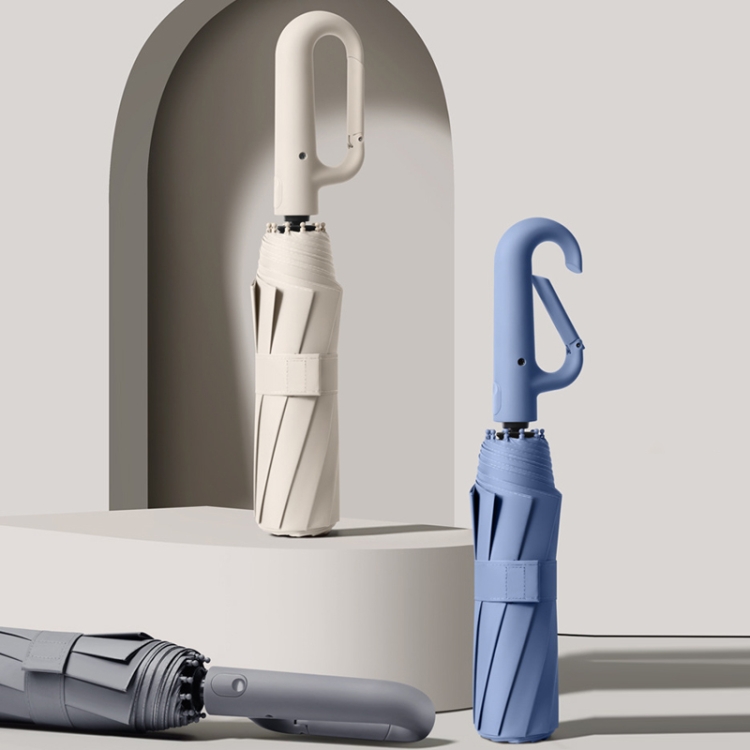 Fully Automatic Rain Or Shine Umbrella Foldable Unisex Sun Shade Umbrella, Style: Reverse Blue 105cm - B1