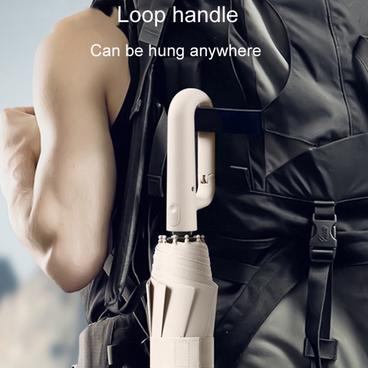 Fully Automatic Rain Or Shine Umbrella Foldable Unisex Sun Shade Umbrella, Style: Reverse Blue 105cm - B10