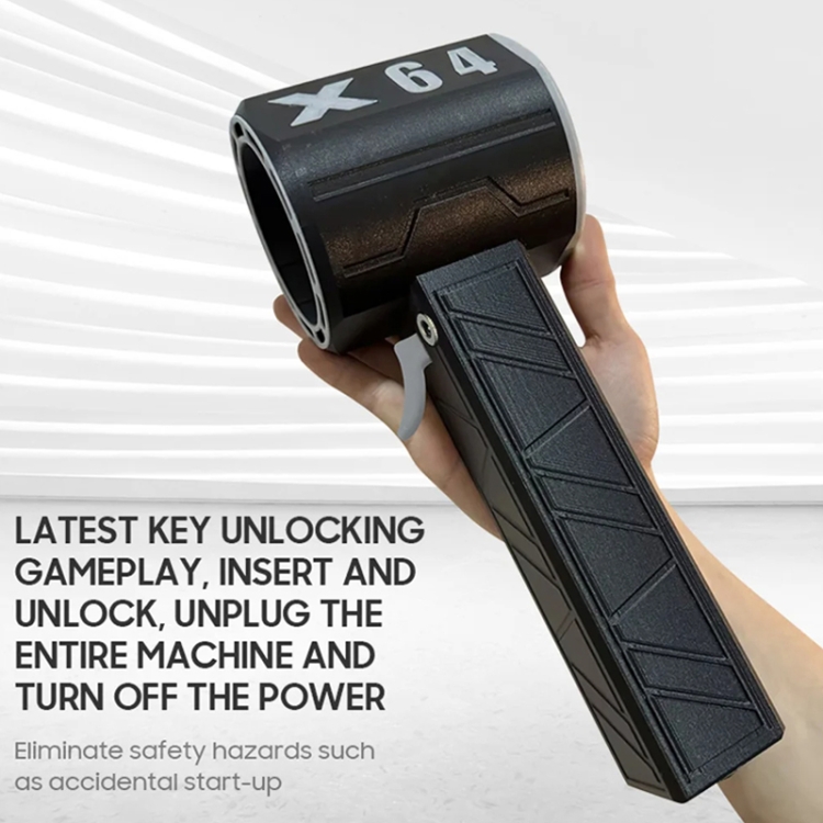 Ручной портативный турбовентилятор для автомойки, 64 мм, цвет: черный, белый, вилка европейского стандарта - B6