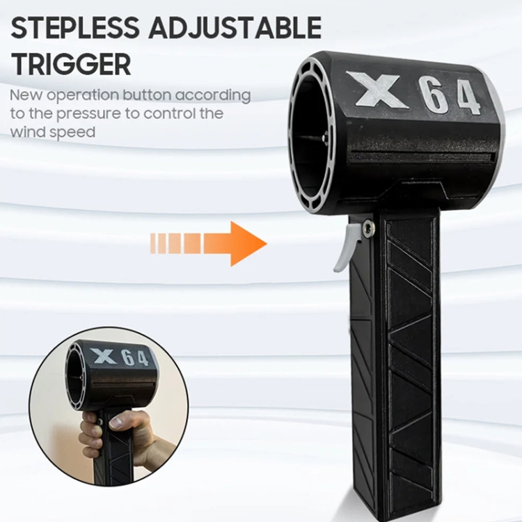 Ручной портативный турбовентилятор для автомойки, 64 мм, цвет: черный, белый, вилка европейского стандарта - B7