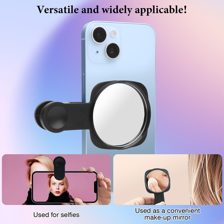 Mobile Phone Rear Camera Clip-on HD Selfie Mirror(White) Mobile Phone Rear Camera Clip-on HD Selfie Mirror(White)