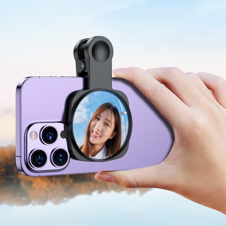 Mobile Phone Rear Camera Clip-on HD Selfie Mirror(White) Mobile Phone Rear Camera Clip-on HD Selfie Mirror(White)