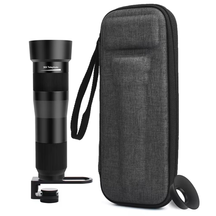 38X Mobile Phone Telephoto Lens Set Monocular Telescope With Tripod 38X Mobile Phone Telephoto Lens Set Monocular Telescope With Tripod