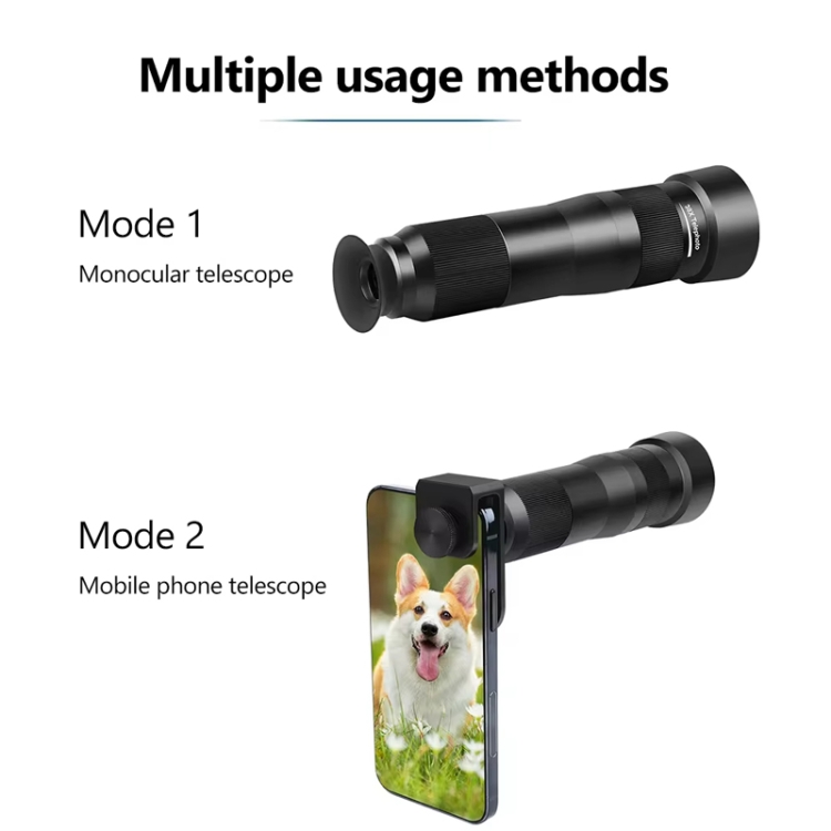 38X Mobile Phone Telephoto Lens Set Monocular Telescope With Tripod 38X Mobile Phone Telephoto Lens Set Monocular Telescope With Tripod