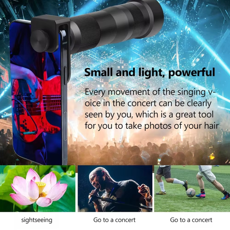 38X Mobile Phone Telephoto Lens Set Monocular Telescope With Tripod 38X Mobile Phone Telephoto Lens Set Monocular Telescope With Tripod