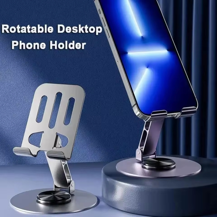 All-metal 360-degree Rotating Mobile Phone Holder Foldable Desktop Tablet Stand(Purple) All-metal 360-degree Rotating Mobile Phone Holder Foldable Desktop Tablet Stand(Purple)