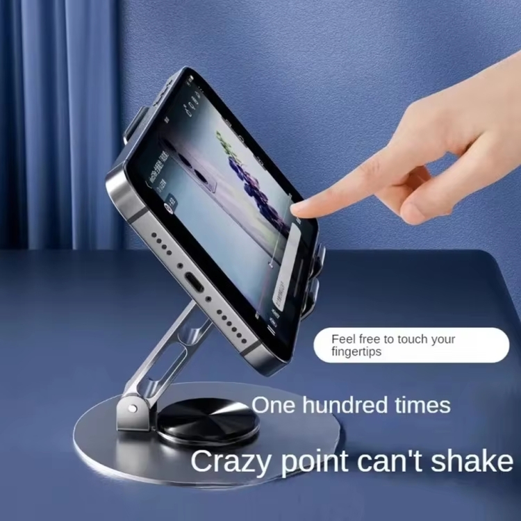 All-metal 360-degree Rotating Mobile Phone Holder Foldable Desktop Tablet Stand(Purple) All-metal 360-degree Rotating Mobile Phone Holder Foldable Desktop Tablet Stand(Purple)