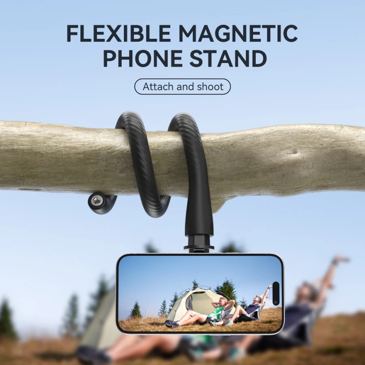 TELESIN P3-FM-01 Flexible Magnetic Fast Disassembly Magsafe Mobile Phone Bracket Sports Camera Entangled Fixed Holder(Black) TELESIN P3-FM-01 Flexible Magnetic Fast Disassembly Magsafe Mobile Phone Bracket Sports Camera Entangled Fixed Holder(Black)