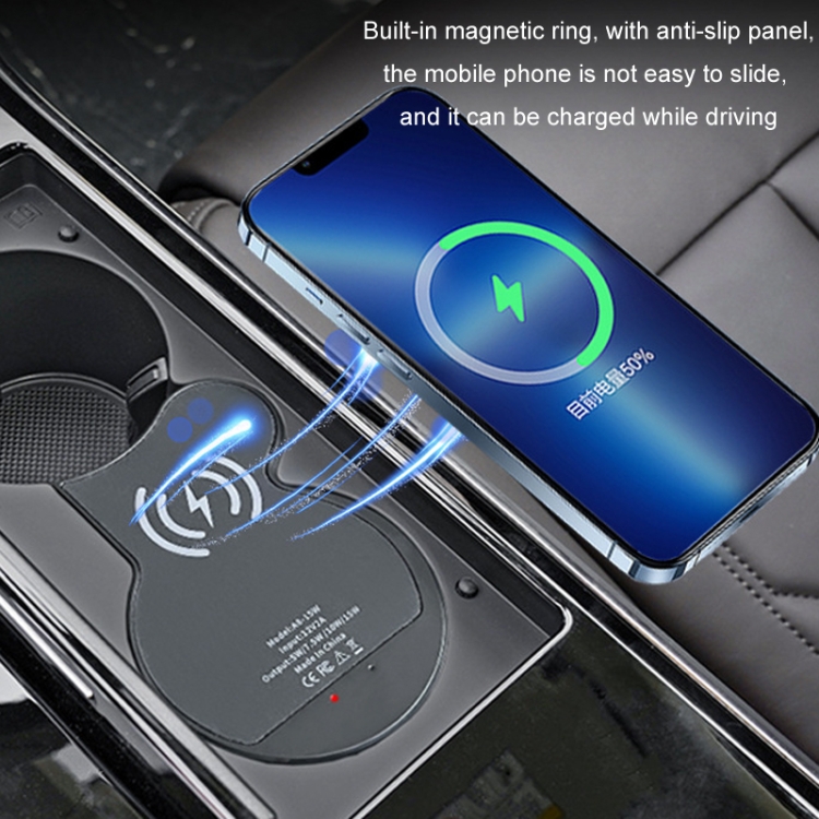For Audi A8 Car Cigarette Lighter Mobile Phone Wireless Charger, For Left And Right Driving(For 2011-2017) For Audi A8 Car Cigarette Lighter Mobile Phone Wireless Charger, For Left And Right Driving(For 2011-2017)