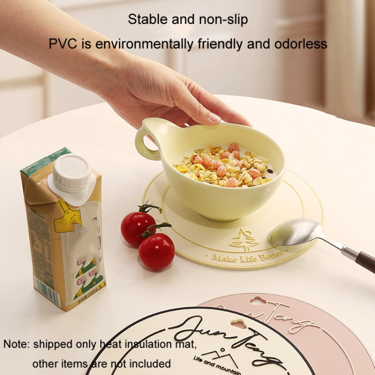Anti-scald Table Heat Insulation Mat Coaster Simple Lines Greaseproof Non-slip  Dinner Plate Pad(Sunset)
