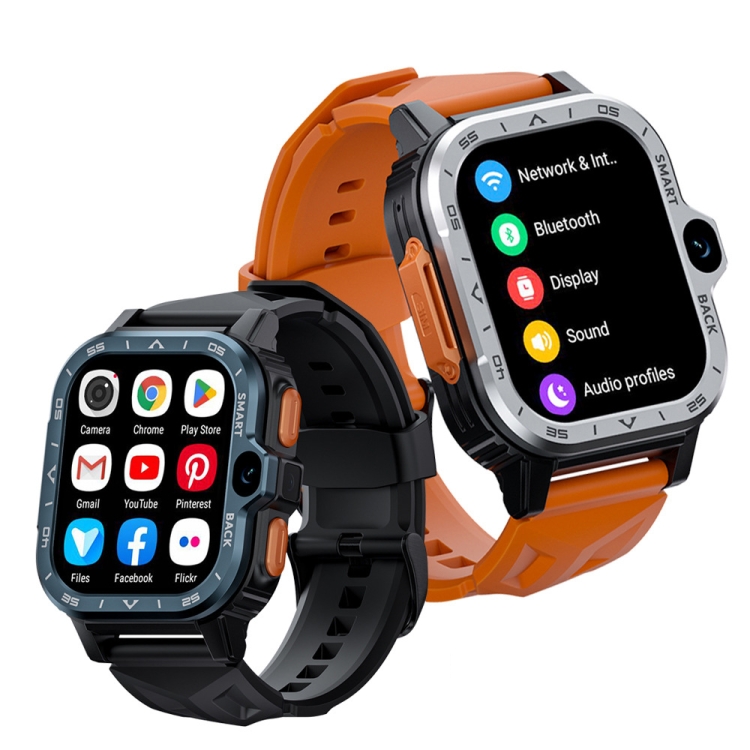 LOKMAT APPLLP 4 MAX 2.02 Inch Android 8.1 Full Network Wifi Card Bluetooth Smart Watch Navy Blue 64G