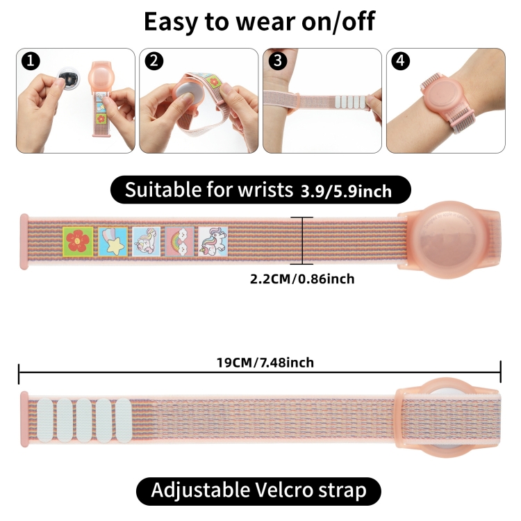 For AirTag Protective Case Children Watchband Anti-lost Locator Waterproof Wristband Bracel(Dinosaur) For AirTag Protective Case Children Watchband Anti-lost Locator Waterproof Wristband Bracel(Dinosaur)