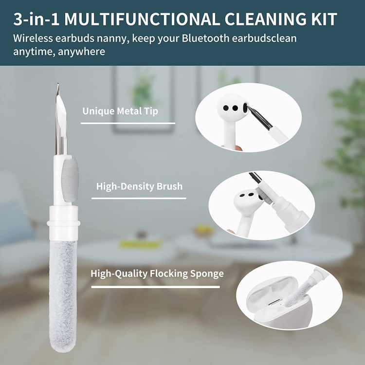 5pcs SM-116 3-in-1 Multifunctional Bluetooth Earphone Cleaning Pen Keyboard Cleaning Brush Set(Black) 5pcs SM-116 3-in-1 Multifunctional Bluetooth Earphone Cleaning Pen Keyboard Cleaning Brush Set(Black)
