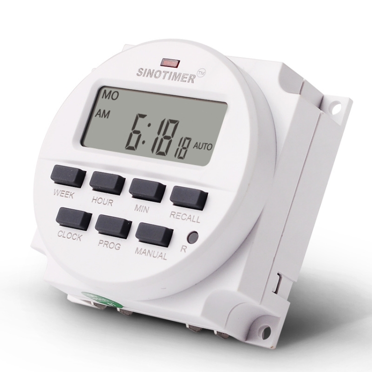 SINOTIMER TM618N-6V 7 Days Weekly Programmable Digital Electronic Timer ...