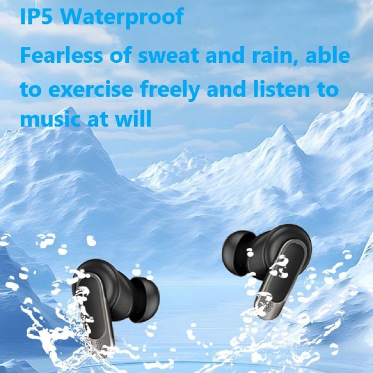 V8 Smart Color Screen Touch ANC Active Noise Reduction Wireless Bluetooth Earphones(Black) V8 Smart Color Screen Touch ANC Active Noise Reduction Wireless Bluetooth Earphones(Black)