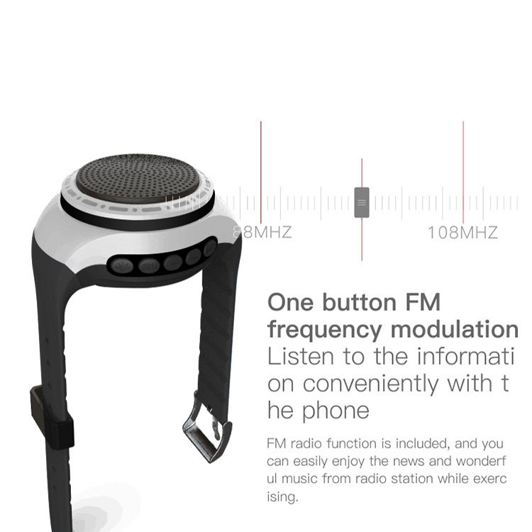 U6 Watch-shaped Wearable Bluetooth Speaker Selfie Sports Smart Speaker(Blue) U6 Watch-shaped Wearable Bluetooth Speaker Selfie Sports Smart Speaker(Blue)