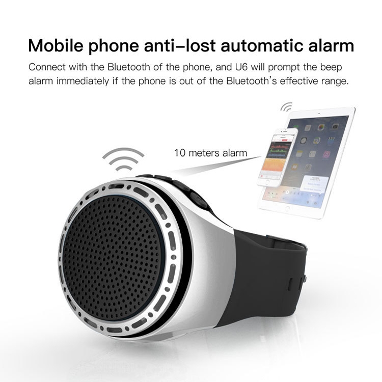 U6 Watch-shaped Wearable Bluetooth Speaker Selfie Sports Smart Speaker(Blue) U6 Watch-shaped Wearable Bluetooth Speaker Selfie Sports Smart Speaker(Blue)