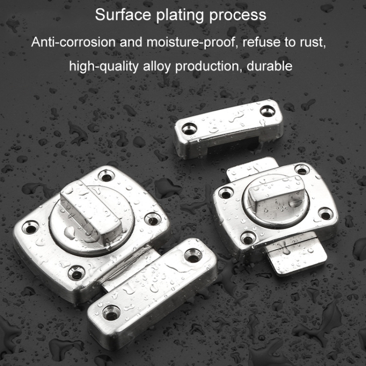 Secure Your Space: Small Silver Stainless Steel Rotate Bolt Latch for Maximum Protection