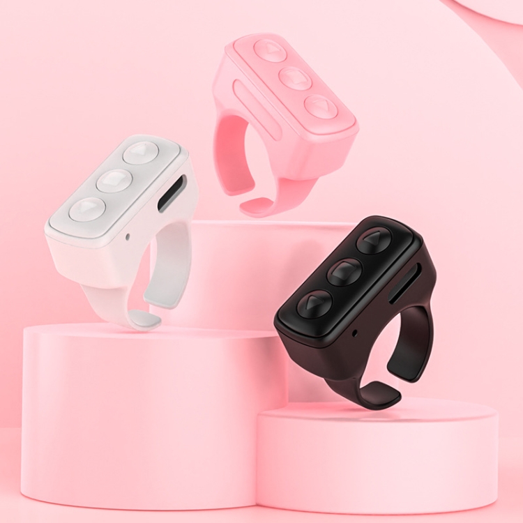 Bluetooth 3 Keys Remote Finger Ring Video Controller Novel Page Flip Photo Tool(Black) Bluetooth 3 Keys Remote Finger Ring Video Controller Novel Page Flip Photo Tool(Black)
