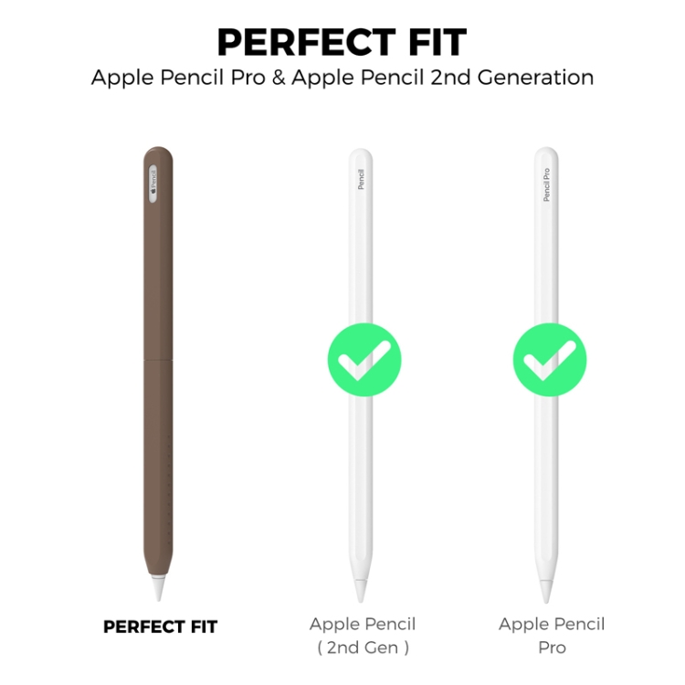 For Apple Pencil Pro & 2 AhaStyle PT182 Ultra-Thin Split Stylus Protective Case(White) For Apple Pencil Pro & 2 AhaStyle PT182 Ultra-Thin Split Stylus Protective Case(White)