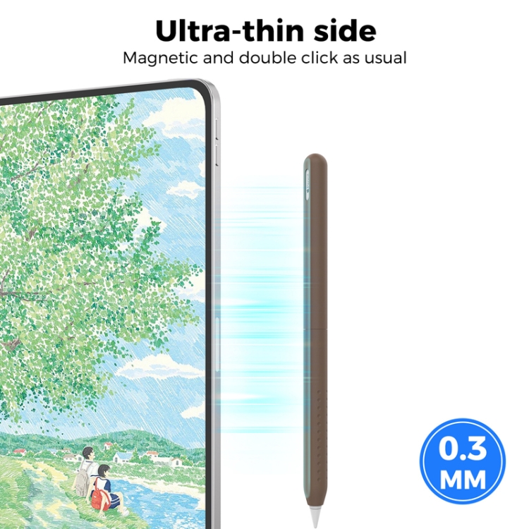 For Apple Pencil Pro & 2 AhaStyle PT182 Ultra-Thin Split Stylus Protective Case(White) For Apple Pencil Pro & 2 AhaStyle PT182 Ultra-Thin Split Stylus Protective Case(White)