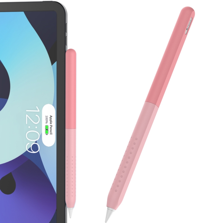 For Apple Pencil 2 AhaStyle PT182 Split Clashing Colors Stylus Protective Case(Pink) For Apple Pencil 2 AhaStyle PT182 Split Clashing Colors Stylus Protective Case(Pink)