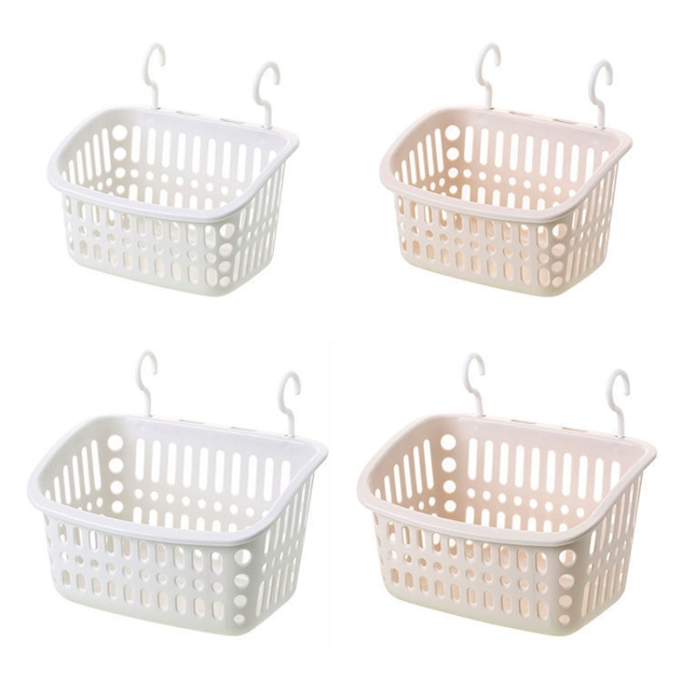 Plastic Hanging Basket With Hook Kitchen Storage Drain Basket Shelf