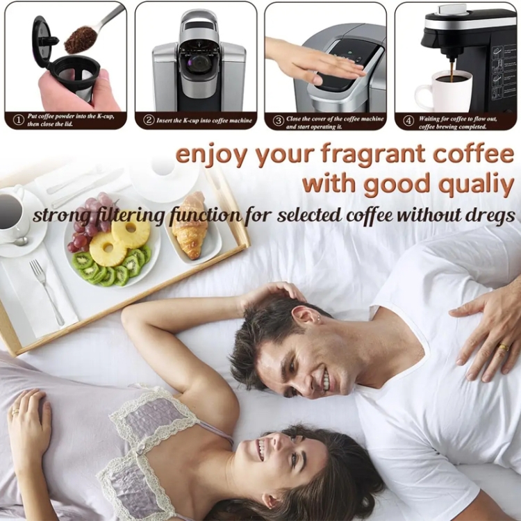 Bộ lọc cà phê dạng lưới có thể tái sử dụng cho máy pha cà phê