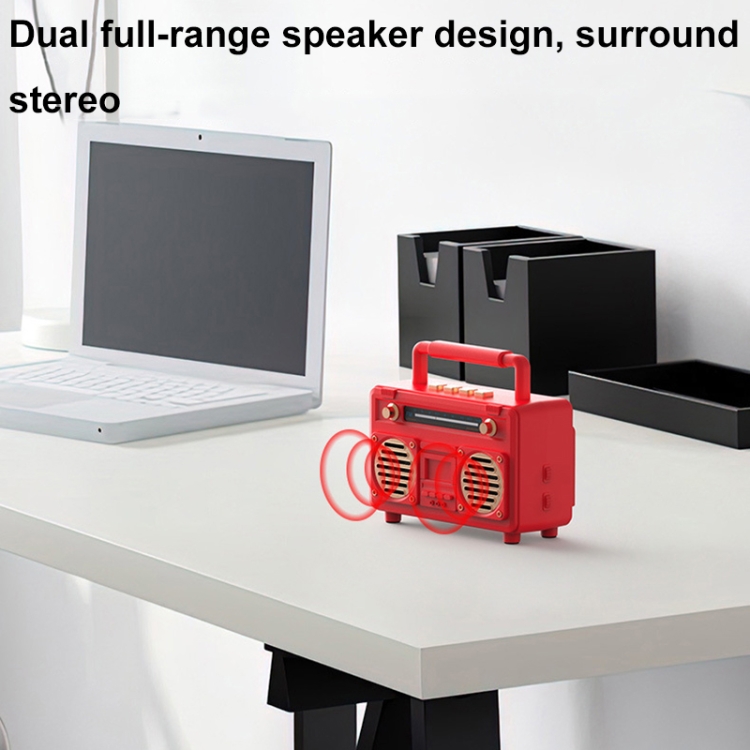 BT21 Retro USB Flash Drive FM Radio Wireless Bluetooth Speaker, Color: Rosewood BT21 Retro USB Flash Drive FM Radio Wireless Bluetooth Speaker, Color: Rosewood