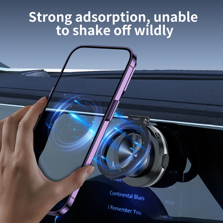 AIMITE C1 Vacuum Adsorption Foldable Magnetic Support Bracket Car Cell Phone Holder(Black) AIMITE C1 Vacuum Adsorption Foldable Magnetic Support Bracket Car Cell Phone Holder(Black)