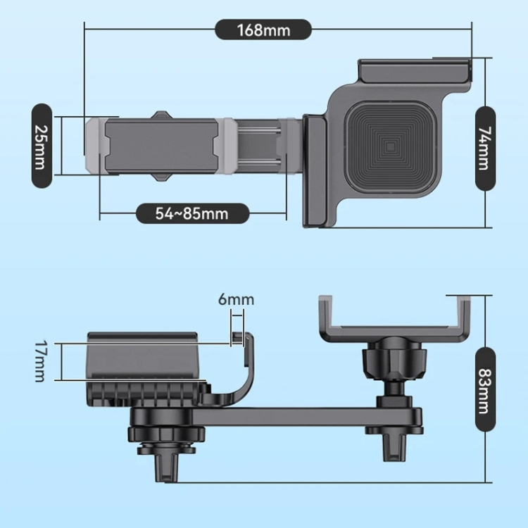SHUNWEI Car Navigation Screen Floating Mobile Phone Holder, Style: Clip Type SHUNWEI Car Navigation Screen Floating Mobile Phone Holder, Style: Clip Type