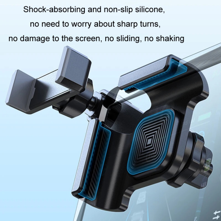 SHUNWEI Car Navigation Screen Floating Mobile Phone Holder, Style: Clip Type SHUNWEI Car Navigation Screen Floating Mobile Phone Holder, Style: Clip Type
