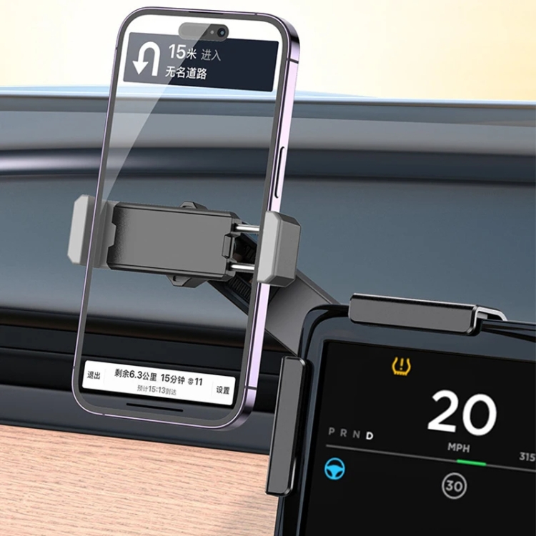 SHUNWEI Car Navigation Screen Floating Mobile Phone Holder, Style: Clip Type SHUNWEI Car Navigation Screen Floating Mobile Phone Holder, Style: Clip Type