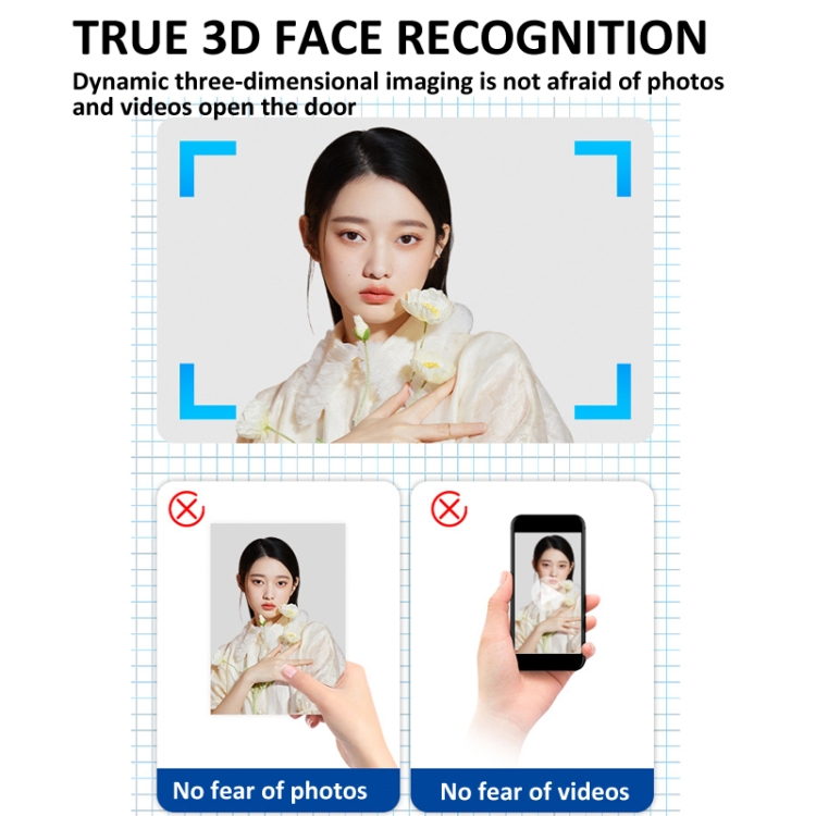 Locstar M6 3D Face Recognition Fingerprint Door Lock Support APP Smart ...