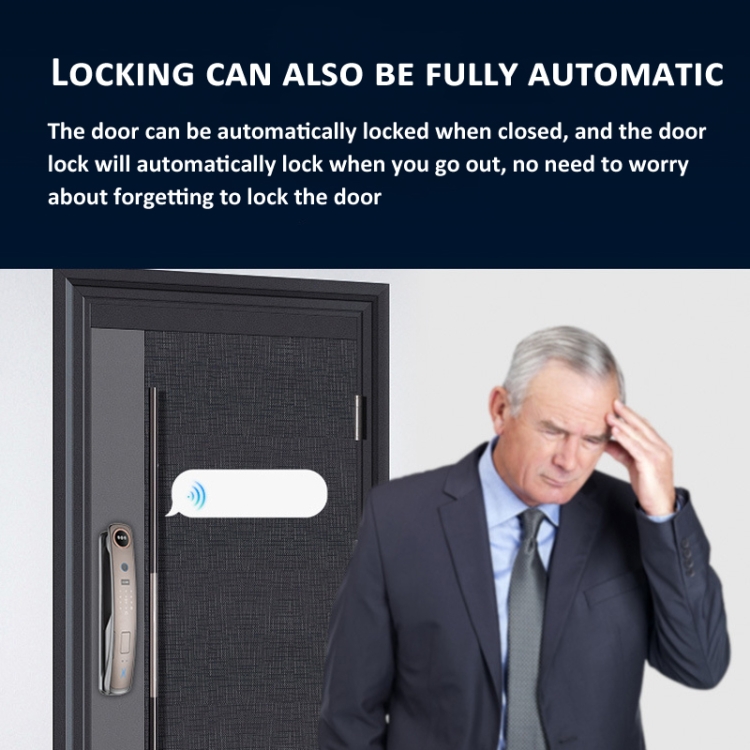 M6 3D Face Recognition Fingerprint Door Lock Support APP Smart IC Card ...