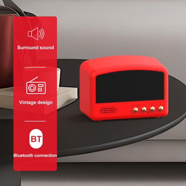 BT11-D Mini Card USB Flash Drive FM Radio Retro Wireless Bluetooth Speaker, Color: Pearwood BT11-D Mini Card USB Flash Drive FM Radio Retro Wireless Bluetooth Speaker, Color: Pearwood
