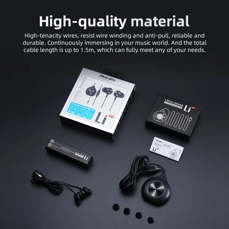 Bluedio LI PRO Cell Phone Wired In-Ear 3.5mm 7.1 Sound Card Gaming Computer Earphones(Black) Bluedio LI PRO Cell Phone Wired In-Ear 3.5mm 7.1 Sound Card Gaming Computer Earphones(Black)