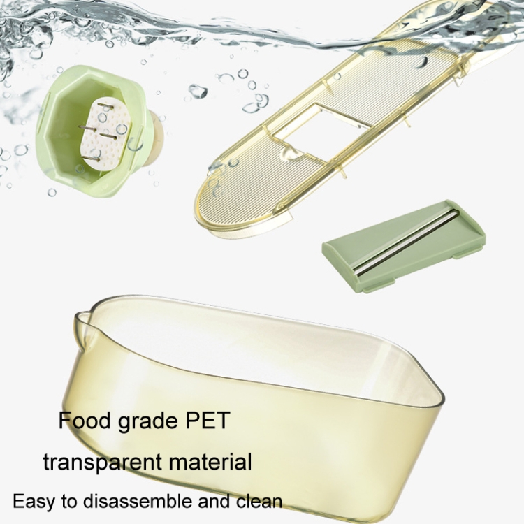 Kitchen Fruit Vegetable Shredder With Hand Guard Potato Cucumber Slicing Shredding Cutter, Style: 6 Blades Set - B7