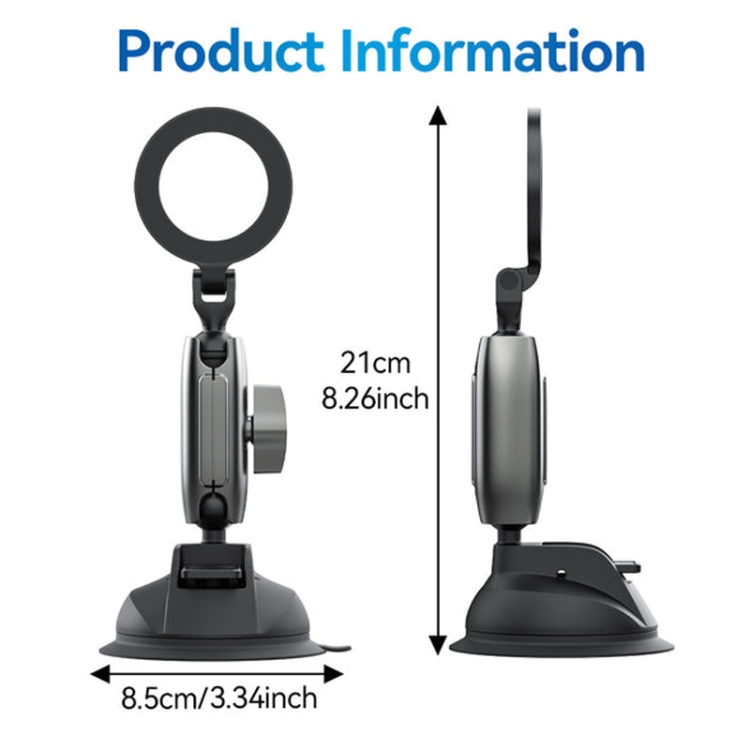TELESIN Magnetic Suction Car Phone Mount 360 Degree Rotation Phone Holder TELESIN Magnetic Suction Car Phone Mount 360 Degree Rotation Phone Holder