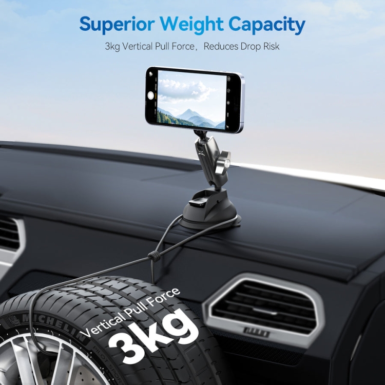 TELESIN Magnetic Suction Car Phone Mount 360 Degree Rotation Phone Holder TELESIN Magnetic Suction Car Phone Mount 360 Degree Rotation Phone Holder