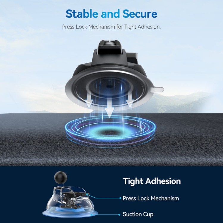 TELESIN Magnetic Suction Car Phone Mount 360 Degree Rotation Phone Holder TELESIN Magnetic Suction Car Phone Mount 360 Degree Rotation Phone Holder