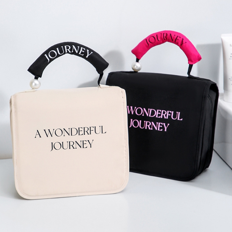 Портативная сумка-несессер Pearl для деловых поездок, подвесная косметичка большой вместимости, органайзер для туалетных принадлежностей (бежевый) - B2