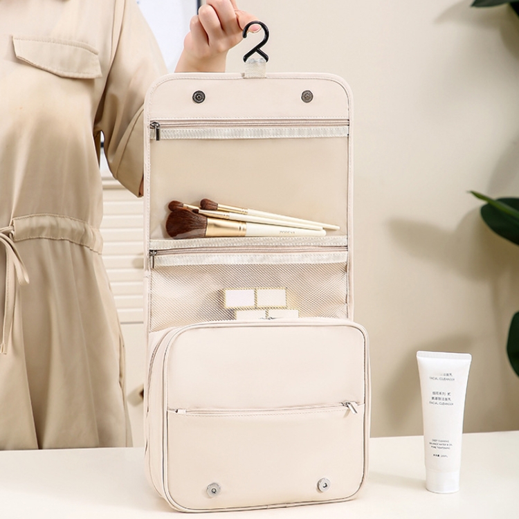 Портативная сумка-несессер Pearl для деловых поездок, подвесная косметичка большой вместимости, органайзер для туалетных принадлежностей (бежевый) - B4