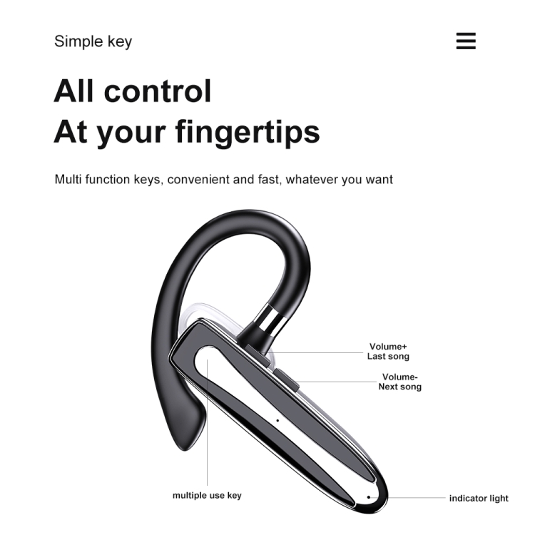 Bluetooth Earphone With Digital Display Charging Compartment Wireless Earphone For Car Talking Noise Reduction(530-1 Flagship Version) Bluetooth Earphone With Digital Display Charging Compartment Wireless Earphone For Car Talking Noise Reduction(530-1 Flagship Version)