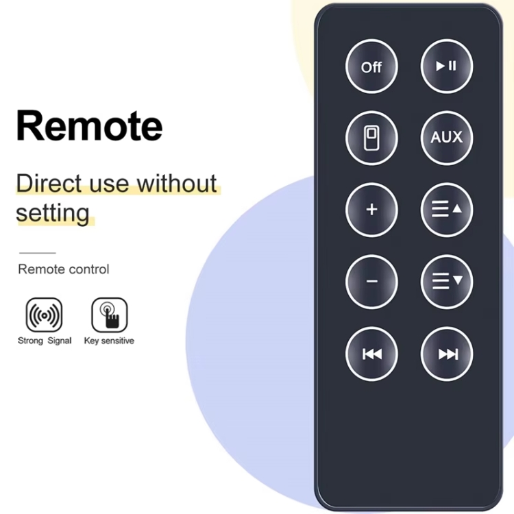 For BOSE SD10 Bluetooth Speaker Remote Control Replacement Parts(Black)
