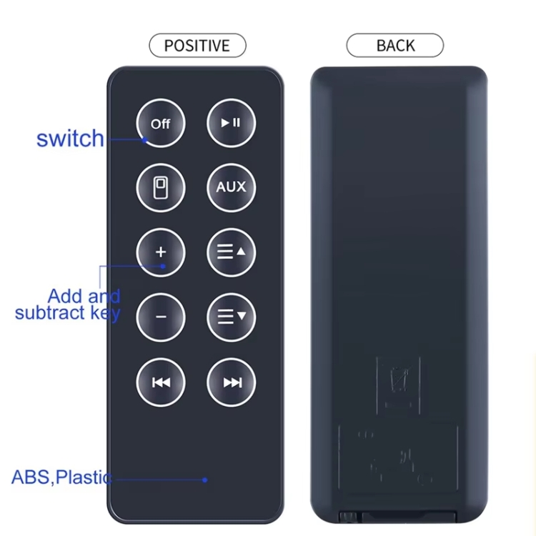 For BOSE SD10 Bluetooth Speaker Remote Control Replacement Parts(Black)