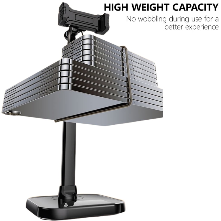 Dual-Position Rotatable Phone And Tablet Stand Retractable Weighted Base Desktop Holder, Spec: Tablet Model White Dual-Position Rotatable Phone And Tablet Stand Retractable Weighted Base Desktop Holder, Spec: Tablet Model White