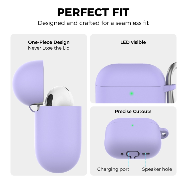 For Airpods 4 AhaStyle WG163 Earphone Drop-Proof Dust-Proof Silicone Protective Case With Cleanning Pen(Black) For Airpods 4 AhaStyle WG163 Earphone Drop-Proof Dust-Proof Silicone Protective Case With Cleanning Pen(Black)