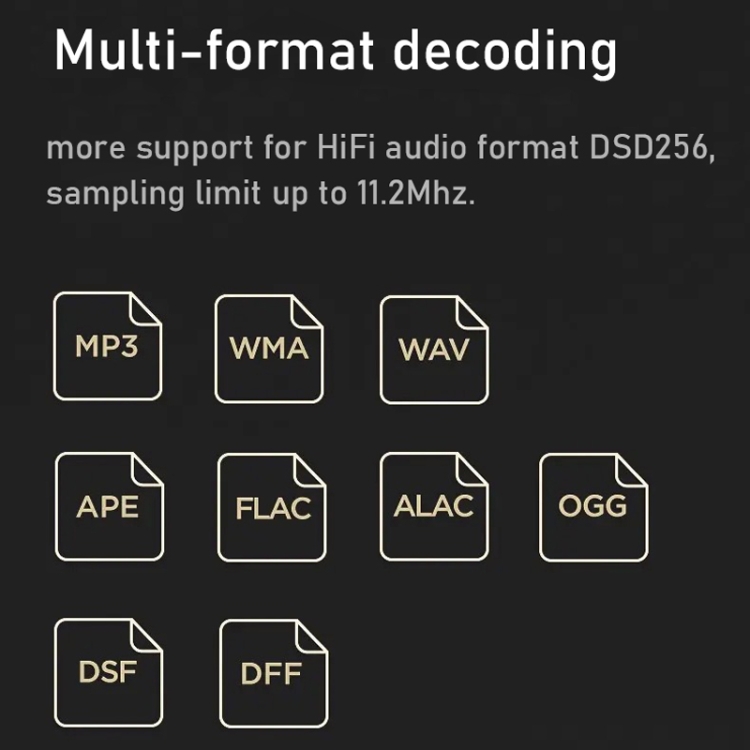 HiFi Lossless Music Player Mastering DSD256 Hard Decoding MP3, Memory ...